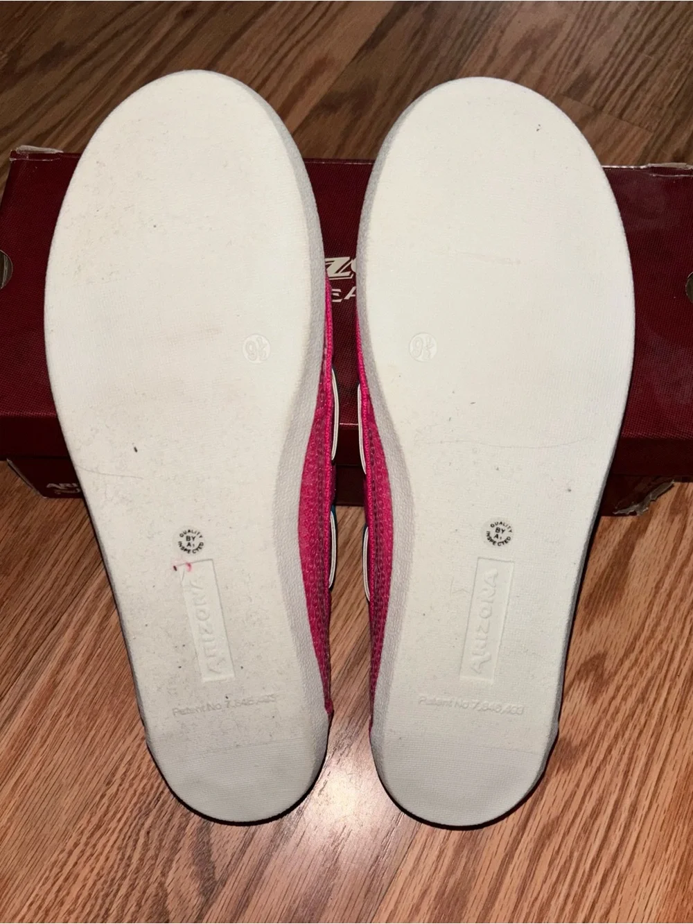 Arizona Jean Company Pink & Teal sequin Slip-On Loafers